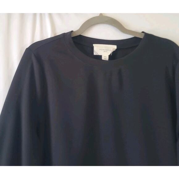 Pomander Place Tuckernuck Black Palmer Lace Ruffle Top XXL - Picture 4 of 9